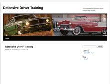 Tablet Screenshot of defensivedrivertraining.com